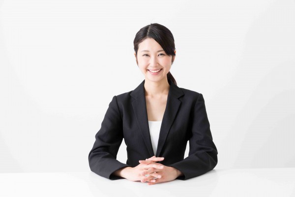 asian businesswoman sitting